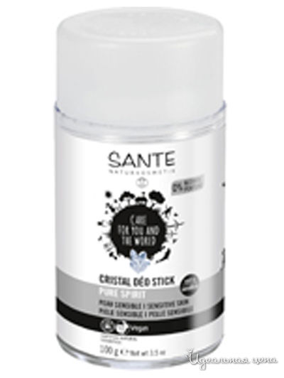 Карандаш дезодорирующий Кристалл, 100 г, Sante
