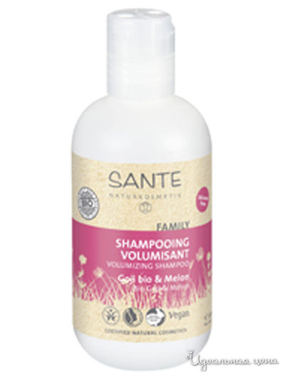 Шампунь для Объема с био-годжи и дыней FAMILY, 200 мл, Sante