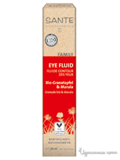 Флюид для кожи вокруг глаз с Био-гранатом и марулой FAMILY, 20 мл, Sante