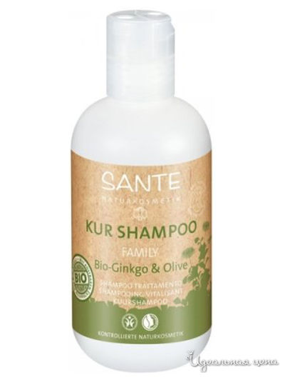 Шампунь для волос восстанавливающий с Био-гинкго и оливой FAMILY, 500 мл, Sante