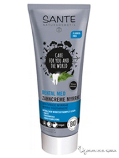 Зубная паста с Миррой, 75 мл, Sante