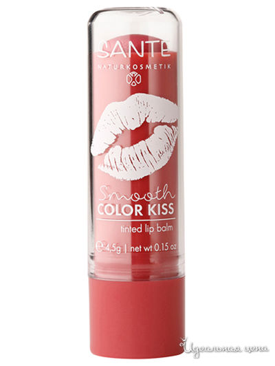 Бальзам для губ, нежно-красный, 4,5 г, Sante