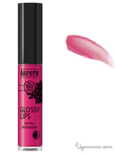 Блеск для губ, тон 14 насыщенный розовый, 6,5 мл, Lavera