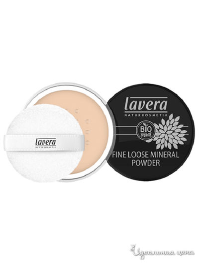 Пудра минеральная рассыпчатая, прозрачная, тон 01 Слоновая кость, 8 г, Lavera