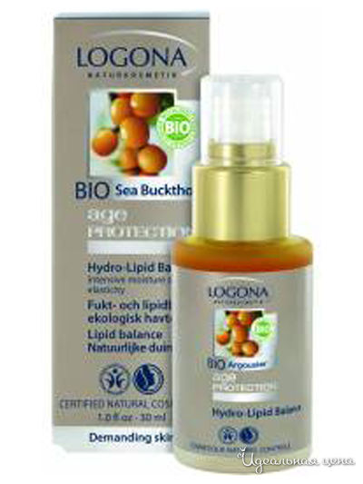 Средство против морщин Гидролипидный баланс с био-облепихой Age Protection, 30 мл, Logona