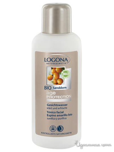 Тоник для лица против морщин с Био-облепихой Age Protection, 150 мл, Logona