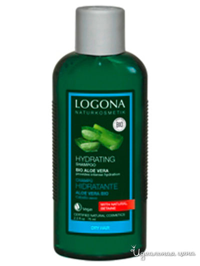 Шампунь для увлажнения волос с Био-алоэ вера, 75 мл, Logona