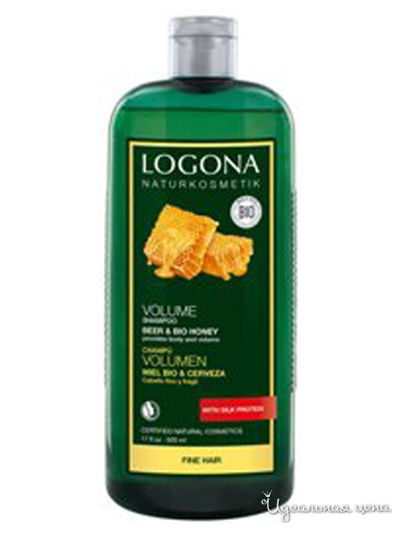 Шампунь для объема с Медом и пивом, 500 мл, Logona