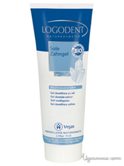 Зубная паста гелевая Солевая Logodent, 75 мл, Logona