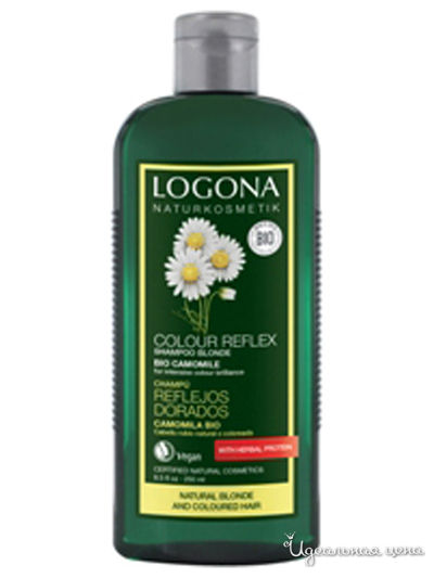Шампунь для светлых волос с ромашкой Color Care, 250 мл, Logona