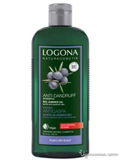 Шампунь для волос против перхоти с маслом можжевельника, 250 мл, Logona