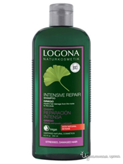 Шампунь для интенсивного востановления волос с Экстрактом гинкго, 250 мл, Logona