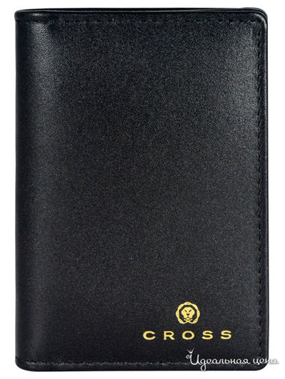 Визитница, 10,5 х 7,5 х 2 см CROSS, цвет черный