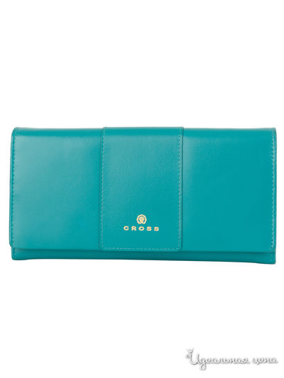 Кошелек, 20 x 11 x 2,5 см CROSS, цвет бирюзовый