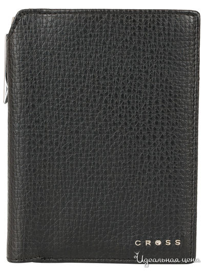 Бумажник для документов, 14 х 11 х 1 см CROSS, цвет черный