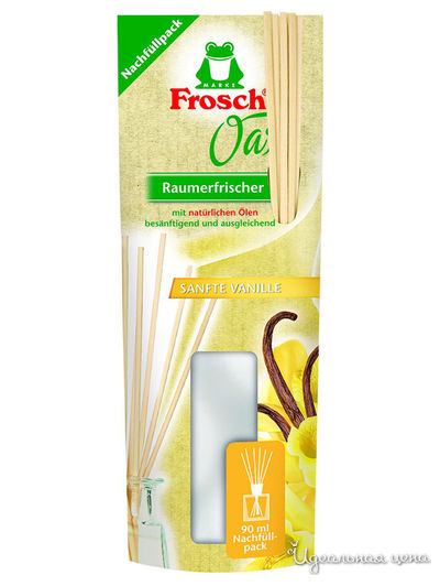 Освежитель воздуха на основе масел Ванильный бриз, 90 мл, Frosch