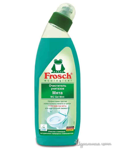 Очиститель унитазов Мята, 0,75 л, Frosch
