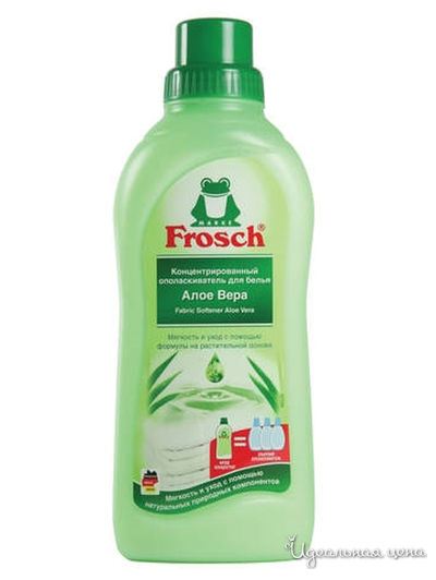 Ополаскиватель для белья концентрированный Алоэ Вера, 0,75 л, Frosch