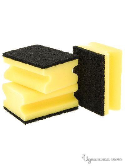 Губка  для мытья и чистки кастрюль, 3 шт, a&n&a aQualine