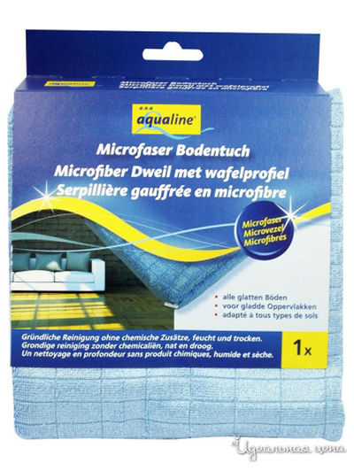 Тряпка для пола из микроволокна, 50х60 см*1 шт, a&n&a aQualine