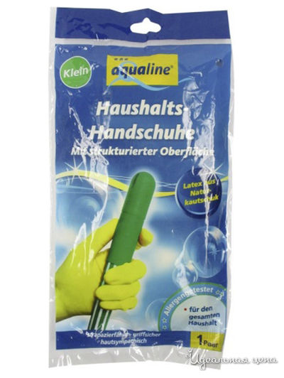 Перчатки бытовые резиновые прочные, размер большой, a&n&a aQualine