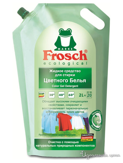 Средство для стирки цветного белья жидкое, 2 л, Frosch