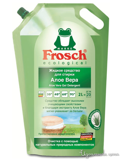 Средство для стирки жидкое Алоэ Вера, 2 л, Frosch
