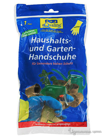 Перчатки бытовые резиновые прочные, размер М средний, a&n&a aQualine