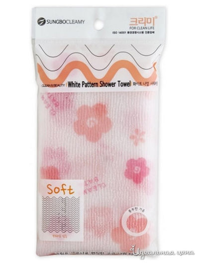 Мочалка для душа средней жесткости SHOWER TOWEL, 28*95 см, SUNG BO