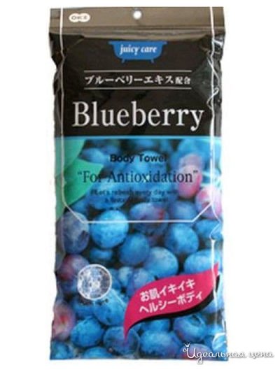 Мочалка для тела массажная мягкая Черника, 20*90 см, OHE