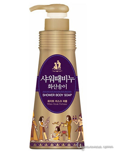 Жидкое мыло для тела белый мускус, 900 мл, Mukunghwa