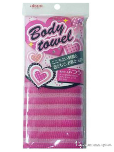 Мочалка массажная средней жесткости, AISEN