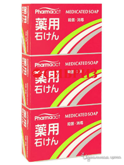 Мыло твердое антибактериальное, 3х100 г, PELICAN SOAP