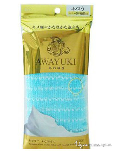 Мочалка массажная Увлажняющая пена, жесткая, объемная, 28*100 см, OHE