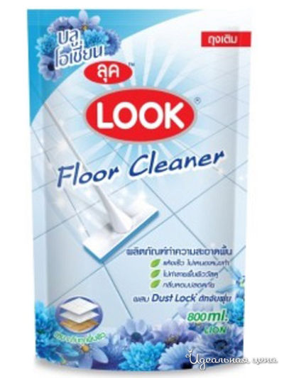 Средство для мытья пола Пыль на замок Голубой океан, 800 мл, Lion