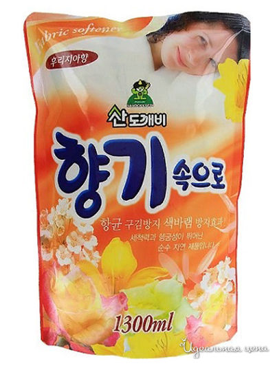 Кондиционер для белья концентрированный Фрезия, 1300 мл, SANDOKKAEBI