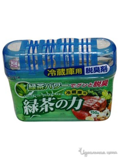 Дезодорант-поглотитель неприятных запахов для холодильника с экстрактом зелёного чая (общая камера), 150 г, KOKUBO