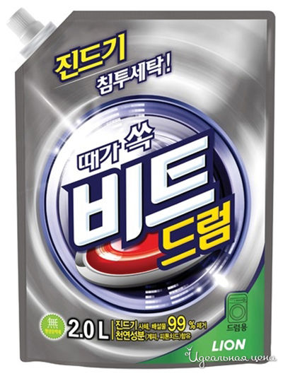 Жидкое средство для стирки для автоматической стирки BEAT DRUM, 2 л, Lion