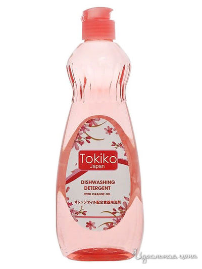 Средство для мытья посуды с маслом апельсинового дерева, 600 мл, TOKIKO