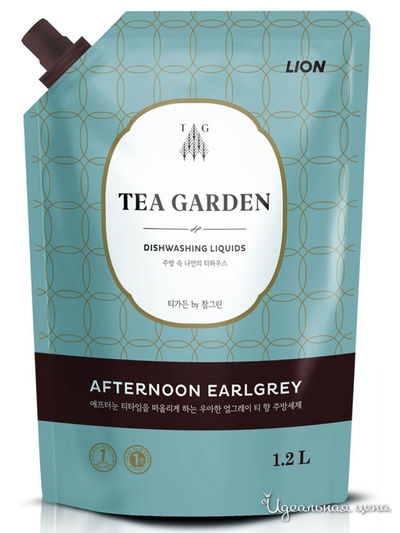 Средство для мытья посуды Бергамот Tea Garden, 1200 мл, Lion
