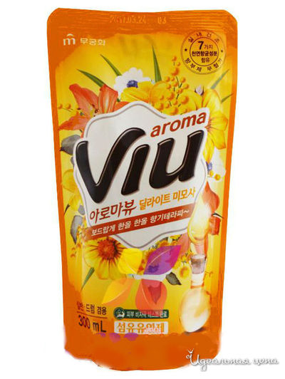 Кондиционер для белья антибактериальный ароматизирующий Золотая мимоза, 300 мл, Mukunghwa