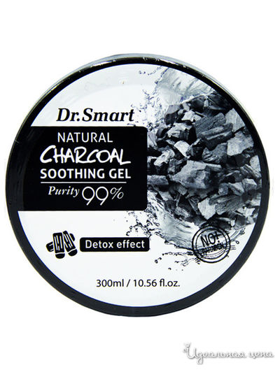 Гель для лица и тела с древесным углем Детокс, 300 мл, Dr.Smart