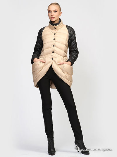 Пуховик ODRI, цвет цвет черный / бежевый