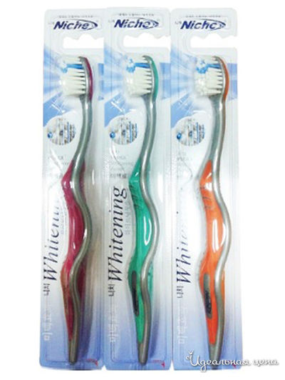 Зубная щетка с эффектом отбеливания Whitening NICHE, Lion, цвет в ассортименте