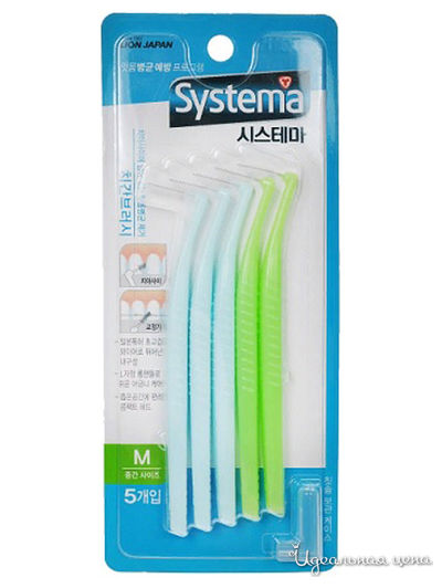 Межзубная щетка от зубного камня Dentor Systema CJ LION (размер M), 5 шт, Lion