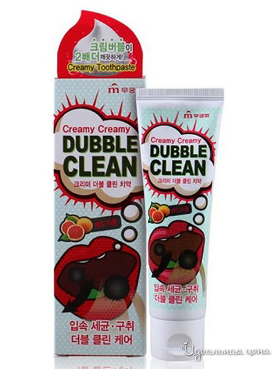 Зубная паста с очищающими пузырьками и экстрактом красного грейпфрута, 110 г, Mukunghwa