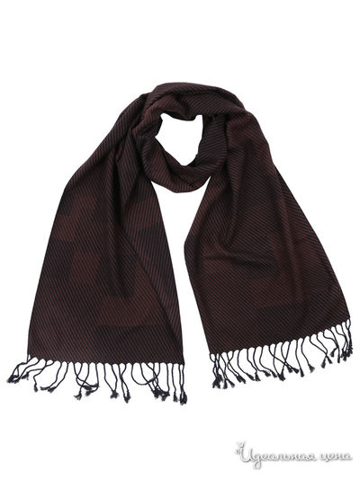 Шарф FABRETTI, цвет черный, коричневый