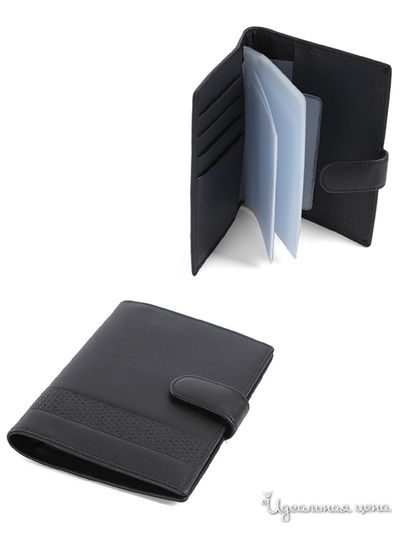 Обложка для документов Leo Ventoni, цвет черный