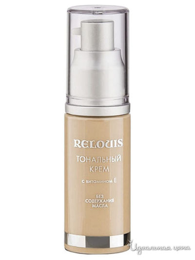 Крем тональный N43 с витамином Е, песочный, 30 мл, Relouis