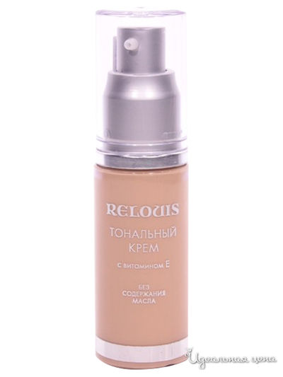 Крем тональный с витамином Е,  тон 42  натуральный бежевый, 30 мл, Relouis